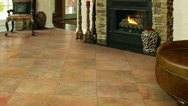 Small interior ceramic floor tiles