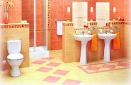 Bathroom in Warm Colors