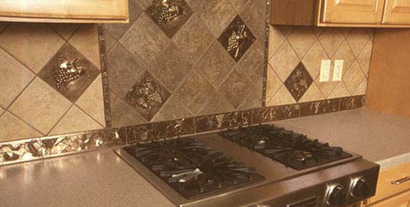 Metal Tiles in the Kitchen